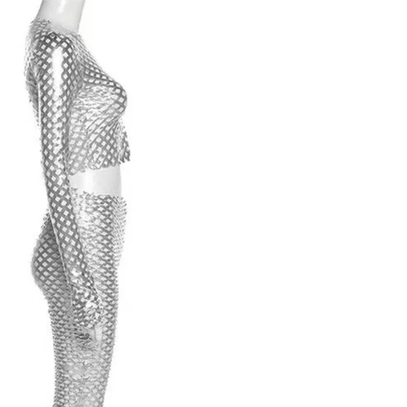 Sexy Hollow Out Pant Set - Picture 4 of 5